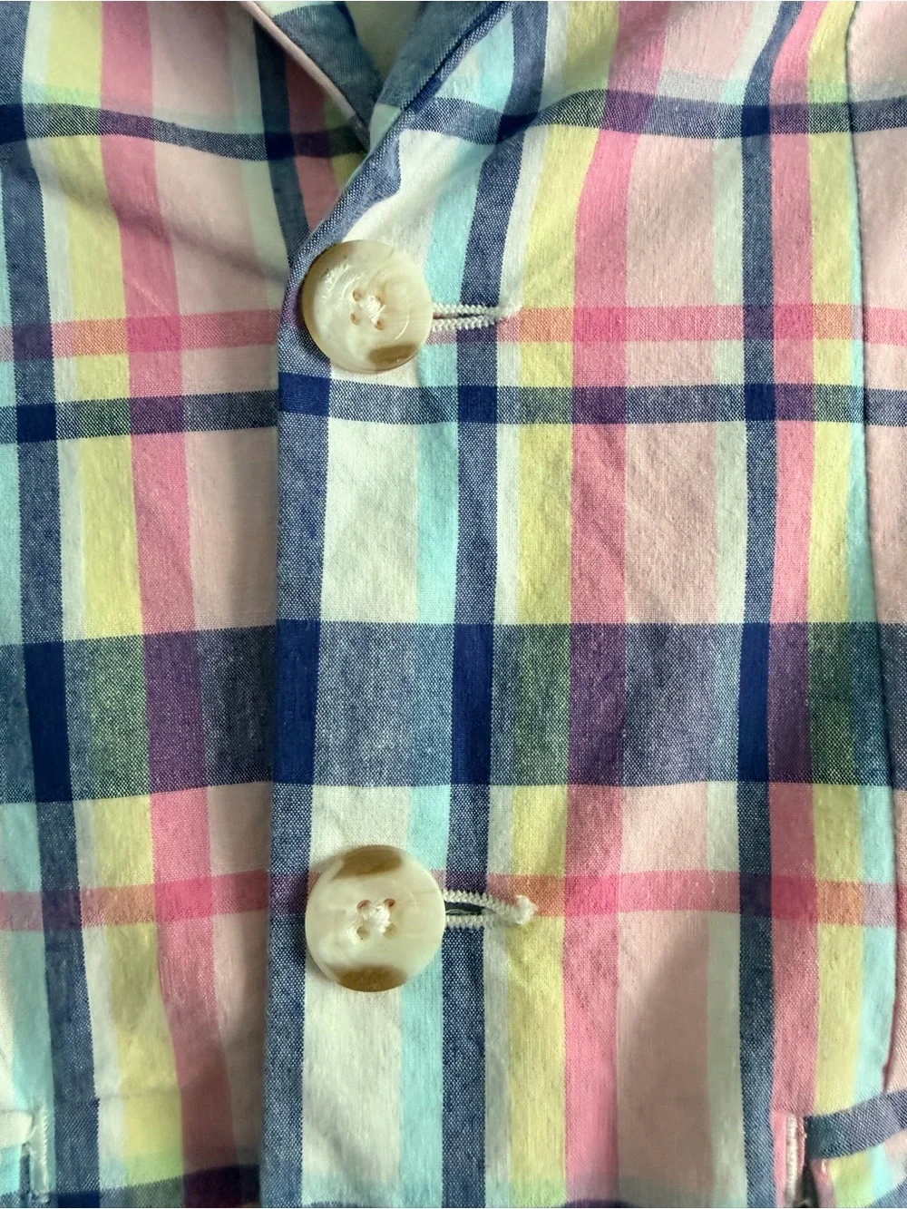Gymboree Blazer Toddler 4T Pastel Plaid Cotton Stretch Jacket